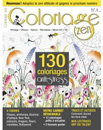 Coloriage Zen n°4 - 130 coloriages anti-stress 