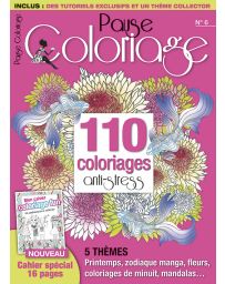Pause Coloriage n°6 - 110 coloriages anti-stress