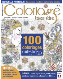 Coloriage bien-être n°8 - 100 coloriages anti-stress