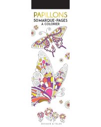 Papillons - 50 marque-pages à colorier - Dessain et Tolra