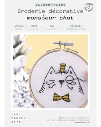 Kit Broderie Monsieur Chat - French Kits