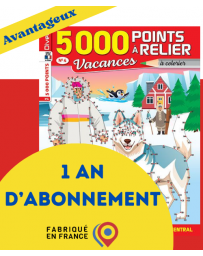 Abonnement 1 AN à 5000 Points à relier Vacances