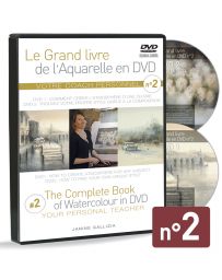 Janine Gallizia - Box-set with 2 DVDs Watercolour Guidelines and solutions