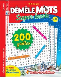Démêle Mots Super Book n°22 - 200 grilles de jeu !