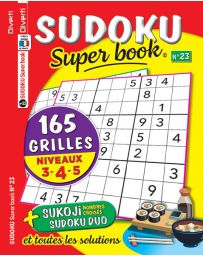 SUDOKU Super book 23 - Niveaux 3-4-5