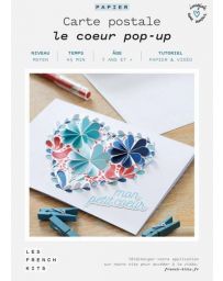 Les French Kits - Cartes Postales - Le cœur pop-up