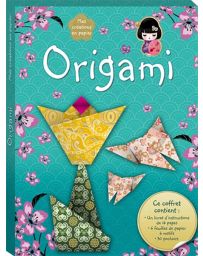 Origami - Avec 6 feuilles de papier à motifs et 30 pochoirs