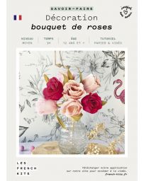 French Kits - Bouquet de roses Art Floral - Décoration