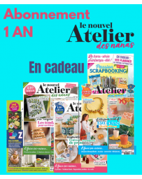Abonnement 1 AN Le Nouvel Atelier des Nanas - En cadeau le hors-série spécial Mini-albums