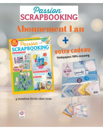 Abonnement Passion Scrapbooking + lot de papier 100% cocooning