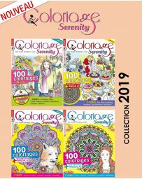 Collection complète 2019 COLORIAGE SERENITY - 4 magazines