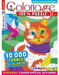 Coloriage 100% Puzzle 7 -  Avec un cahier spécial automne