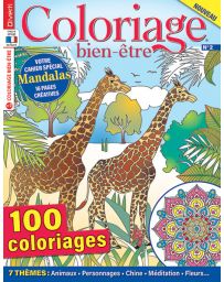 Coloriage Bien-Etre n°2 - Avec 100 coloriages + un cahier Mandalas