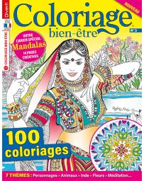 Coloriage Bien-Etre n°3 - 100 coloriages + un cahier Mandalas