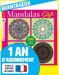 Abonnement 1 AN à Coloriage Mandalas Style