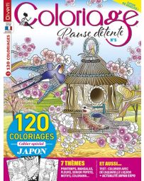 Coloriage Pause Détente 5 - Avec 120 coloriages et un cahier thème "Japon"