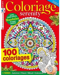 Coloriage Serenity 08 - 100 coloriages + votre cahier spécial Mandalas