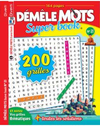 Démêle Mots Super Book n°21 - 200 grilles de jeu !