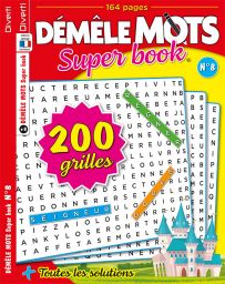 Démêle Mots Super Book n°8 - 200 grilles et 7400 mots à découvrir