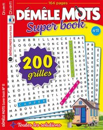 Démêle Mots Super Book n°11- 200 grilles et 7400 mots à découvrir