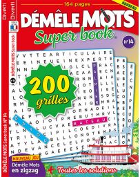 Démêle Mots Super Book n°14 - Avec 200 grilles pour jouer !