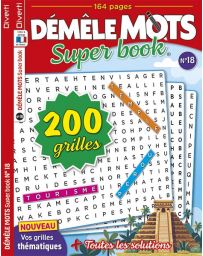 Démêle Mots Super Book n°18 - 200 grilles de jeu !