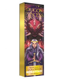 Marque-pages à colorier romantasy Dragon Princess
