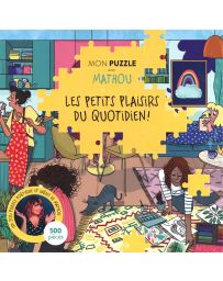 Mon Puzzle avec Mathou - Les Petits plaisirs du quotidien 500 pièces