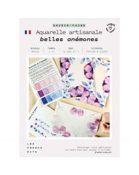 Kit Aquarelle Artisanale "Belles anémones" - French Kits