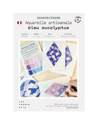 Kit Aquarelle Artisanale "Bleu Eucalyptus" - French Kits