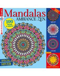 Spécial Hiver - Mandalas Ambiance Zen 24 - 100 motifs à colorier