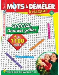 Mots à démêler Relaxant 22 - Spécial grandes grilles - Plus de 7100 mots à retrouver