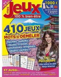 Mes Jeux Bien-Être 8 - 410 jeux - Mots fléchés, Sudoku, Rikudo, croisés, enchainés....