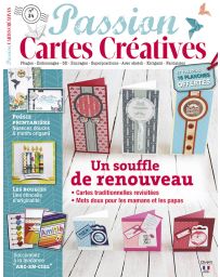 Passion Cartes créatives n°34 avec 16 planches d'étiquettes créatives