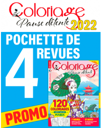 Collection 2022 Coloriage Pause Détente - 4 revues