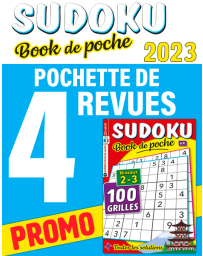 Collection 2023 Sudoku de Poche - 4 revues niveaux 2-3