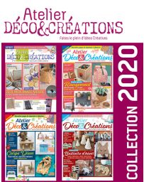 Collection 2020 complète - Atelier DÉCO & CRÉATIONS : 4 numéros collectors