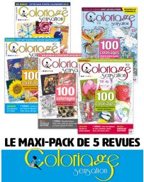 Le PACK COLORIAGES - 5 revues