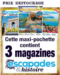 ESCAPADE ET HISTOIRE - Collection de 3 magazines