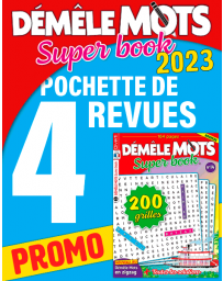 Pack Démêle Mots Super Book 2023 - 4 revues
