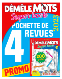 Pack Démêle Mots Super Book 2025 - 4 revues
