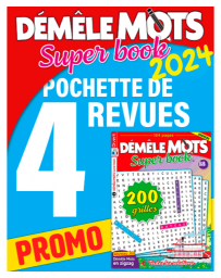 Pack Démêle Mots Super Book 2024 - 4 revues