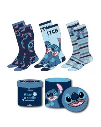 Happy  Stitch - Pack de 3 Paires de chaussettes