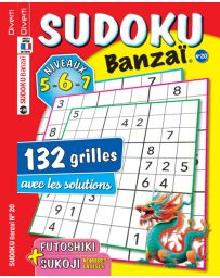 Sudoku Banzaï numéro 20 - Avec 132 grilles niveaux 5, 6 et 7