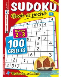 Sudoku Book de poche numéro 9 - Niveaux 2-3