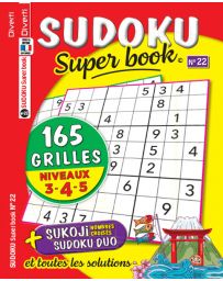 SUDOKU Super book 22 - Niveaux 3-4-5