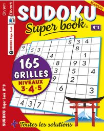 SUDOKU Super book 03 - Niveaux 3-4-5