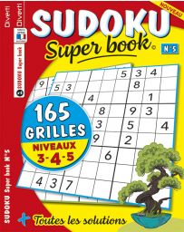 SUDOKU Super book 5 - Niveaux 3-4-5