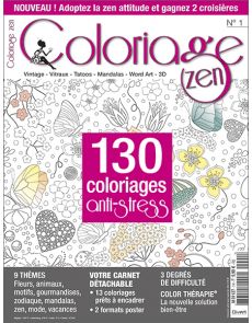 Coloriage Zen n°1 - 130 coloriages anti-stress