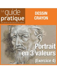 Exercice 4 : un portrait en 3 valeurs aux crayons, craies noires et blanches - Guide Pratique Numérique